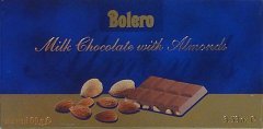 Bolero milk chocolate with almonds